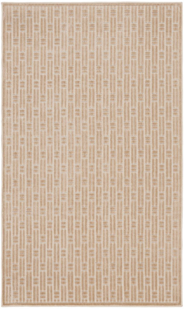 nourison washable charm wch02 beige ivory rug