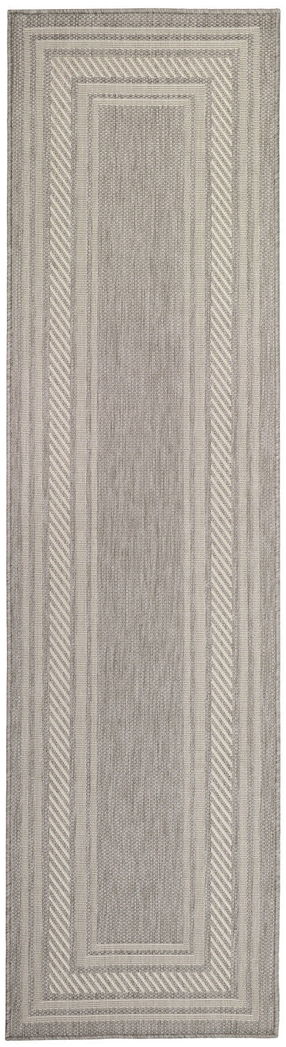 nourison horizon indoor outdoor hoz03 grey rug