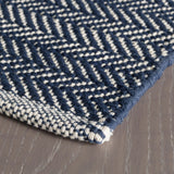 dash albert herringbone rda356 indigo rug