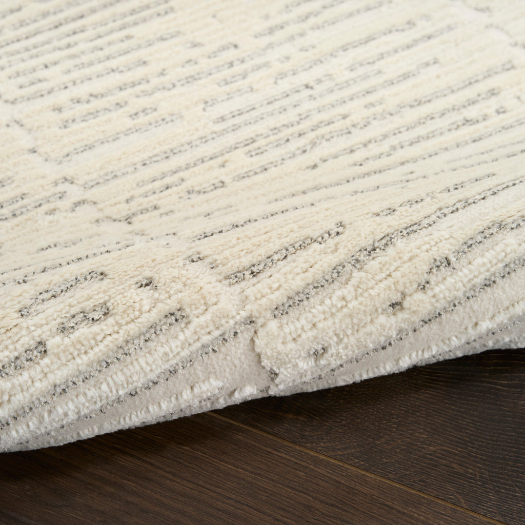 nourison ivory hues ivh02 ivory grey rug