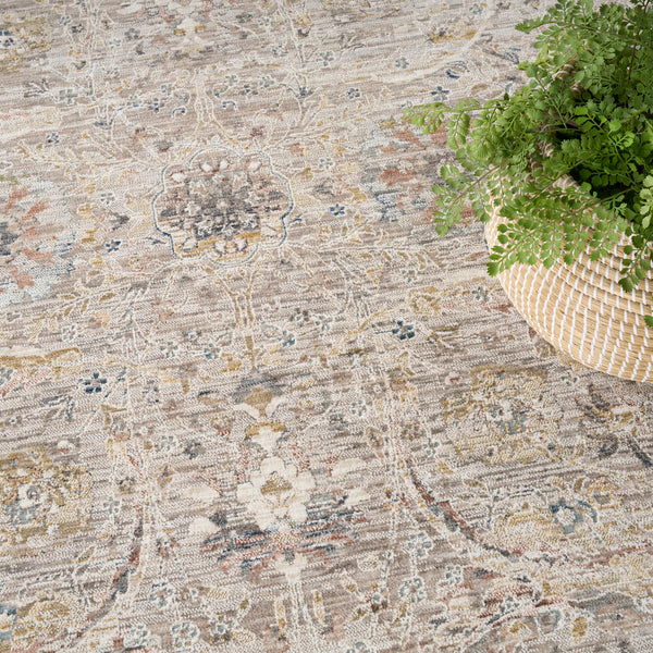nourison antique fusion anf03 light grey rug