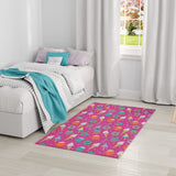 nourison imagination ima19 pink multicolor rug