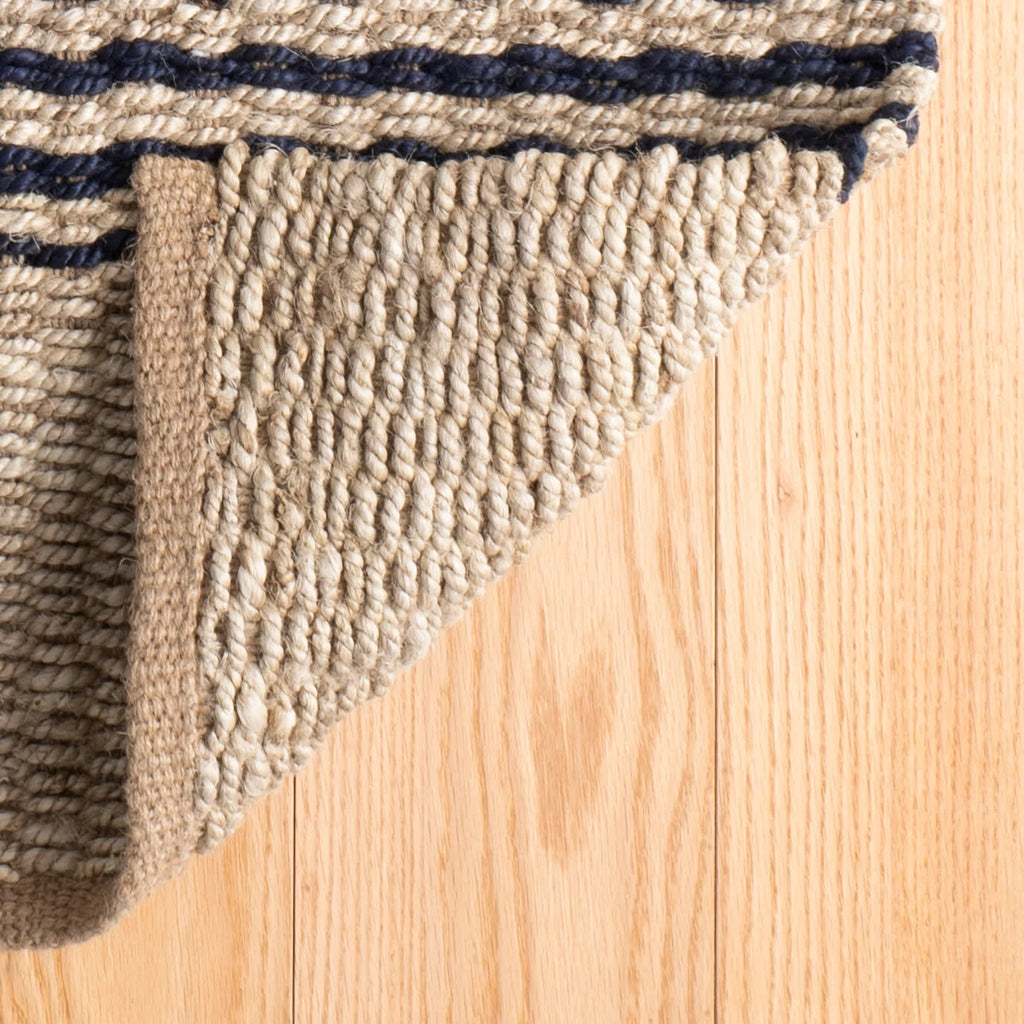 dash albert jute ticking rda321 indigo rug