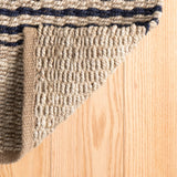 dash albert jute ticking rda321 indigo rug