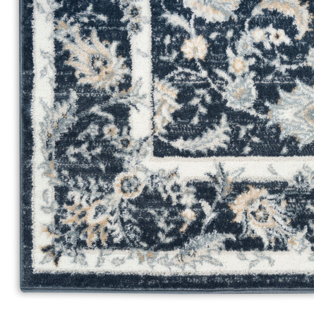 nourison dekor dek09 slate ivory rug