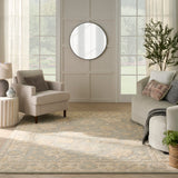 nourison maison mso03 blue ivory rug