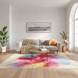 nourison color splash csp08 ivory multicolor rug