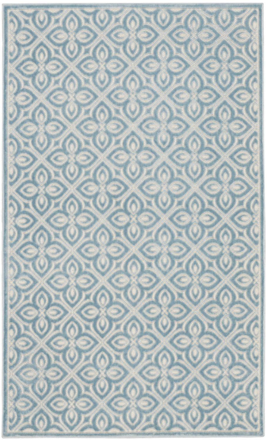 nourison washable charm wch03 blue ivory rug
