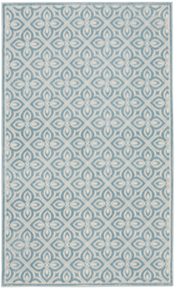 nourison washable charm wch03 blue ivory rug