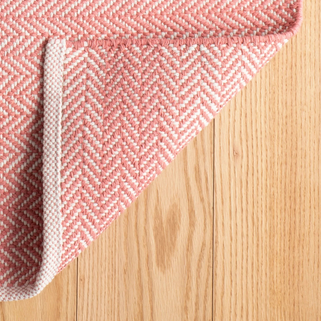 dash albert herringbone rda420 coral rug