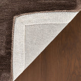 dash albert elevated solids 200neez04b brown hand tufted wool rug