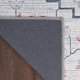 nourison new concept washables sr110 ivory blue rug