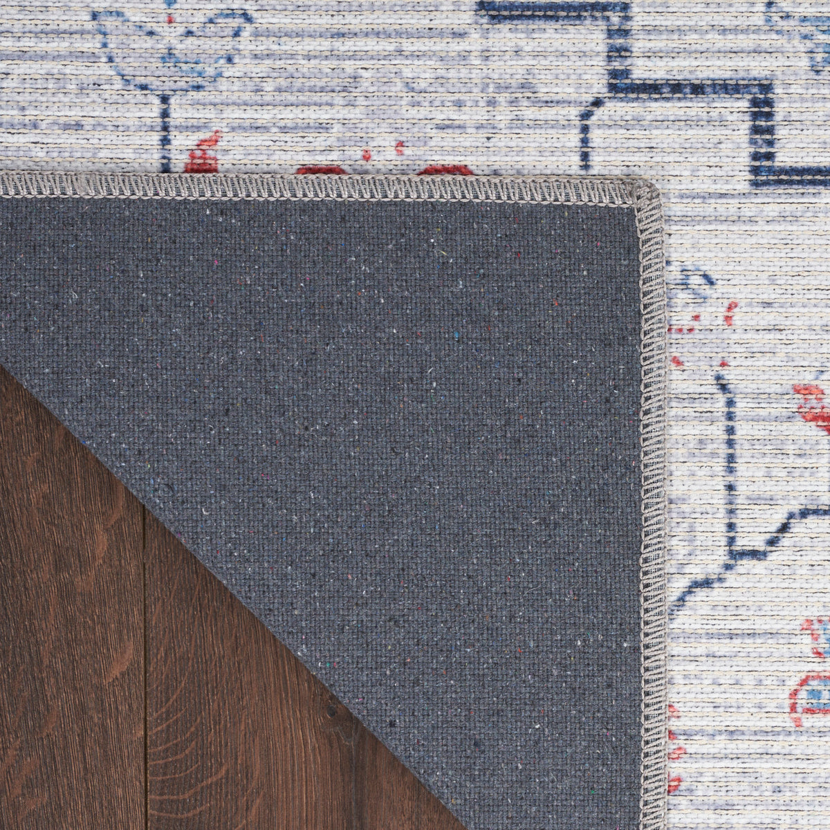 nourison new concept washables sr110 ivory blue rug