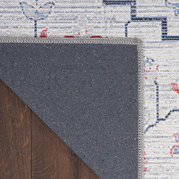 nourison new concept washables sr110 ivory blue rug