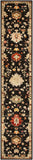 nourison antique bloom anb01 black rug