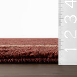 dash albert le souk 200svls08a maroon woven flatwoven cotton rug