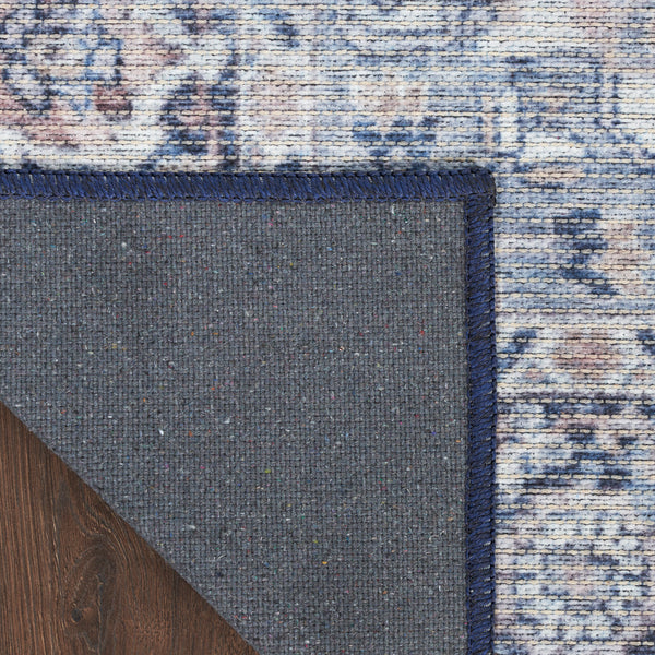 nourison new concept washables sr101 ivory navy rug