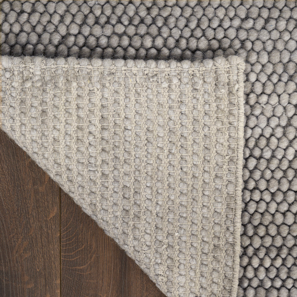 nourison pure knots knt01 grey rug