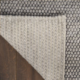 nourison pure knots knt01 grey rug