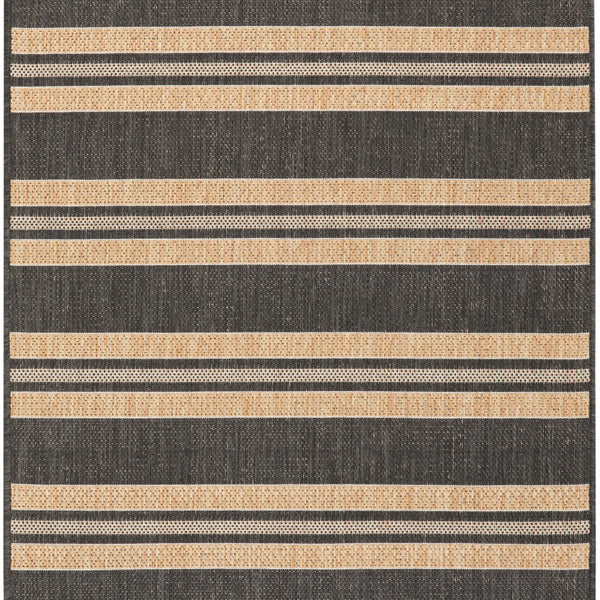 nourison horizon indoor outdoor hoz05 charcoal rug