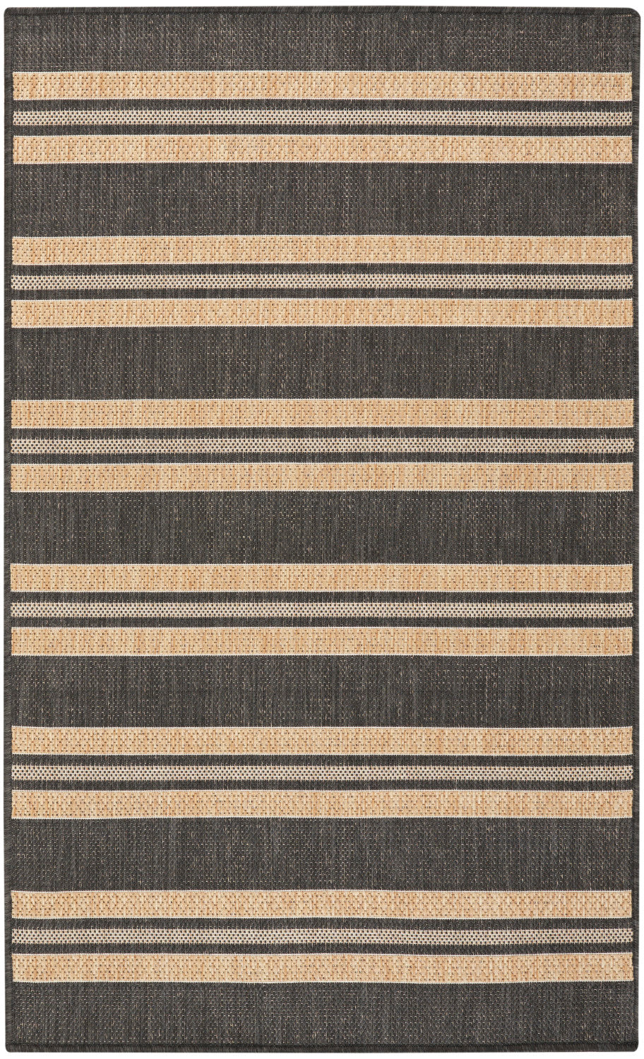 nourison horizon indoor outdoor hoz05 charcoal rug