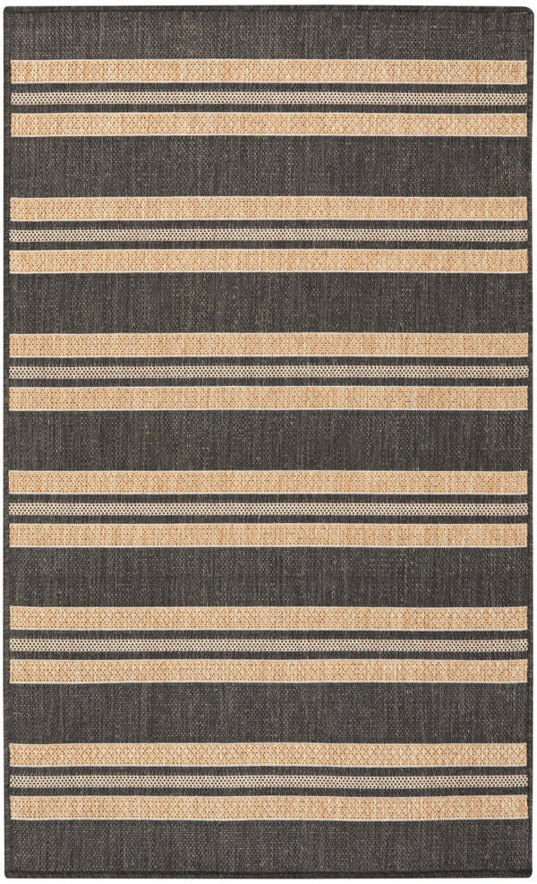 nourison horizon indoor outdoor hoz05 charcoal rug