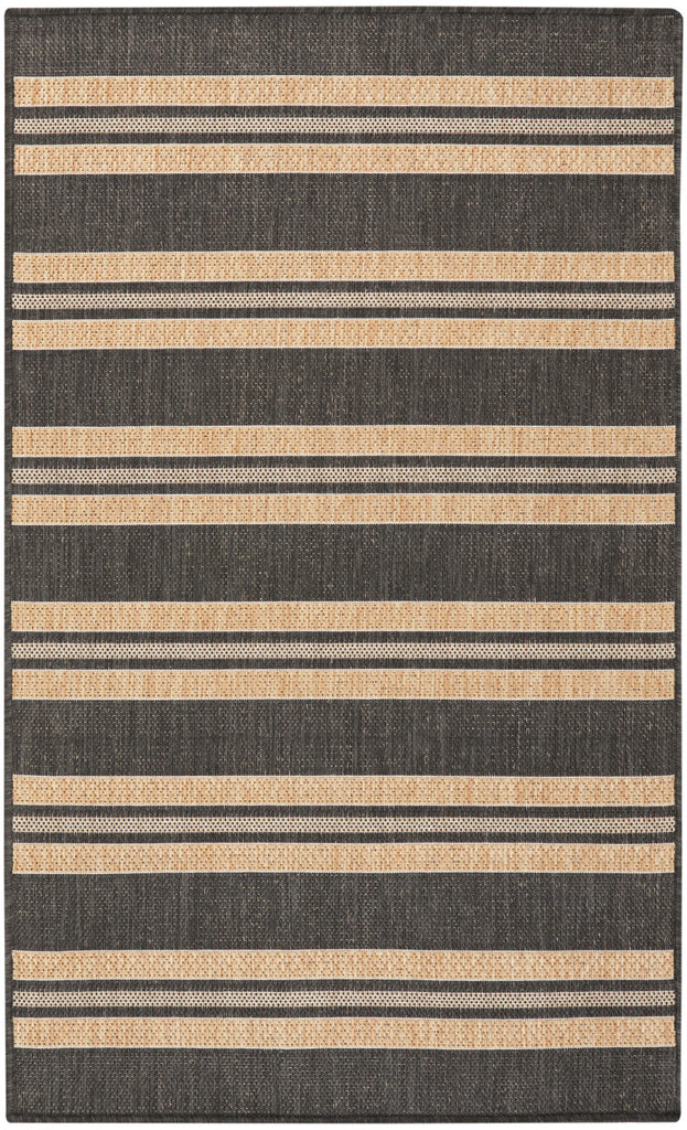nourison horizon indoor outdoor hoz05 charcoal rug