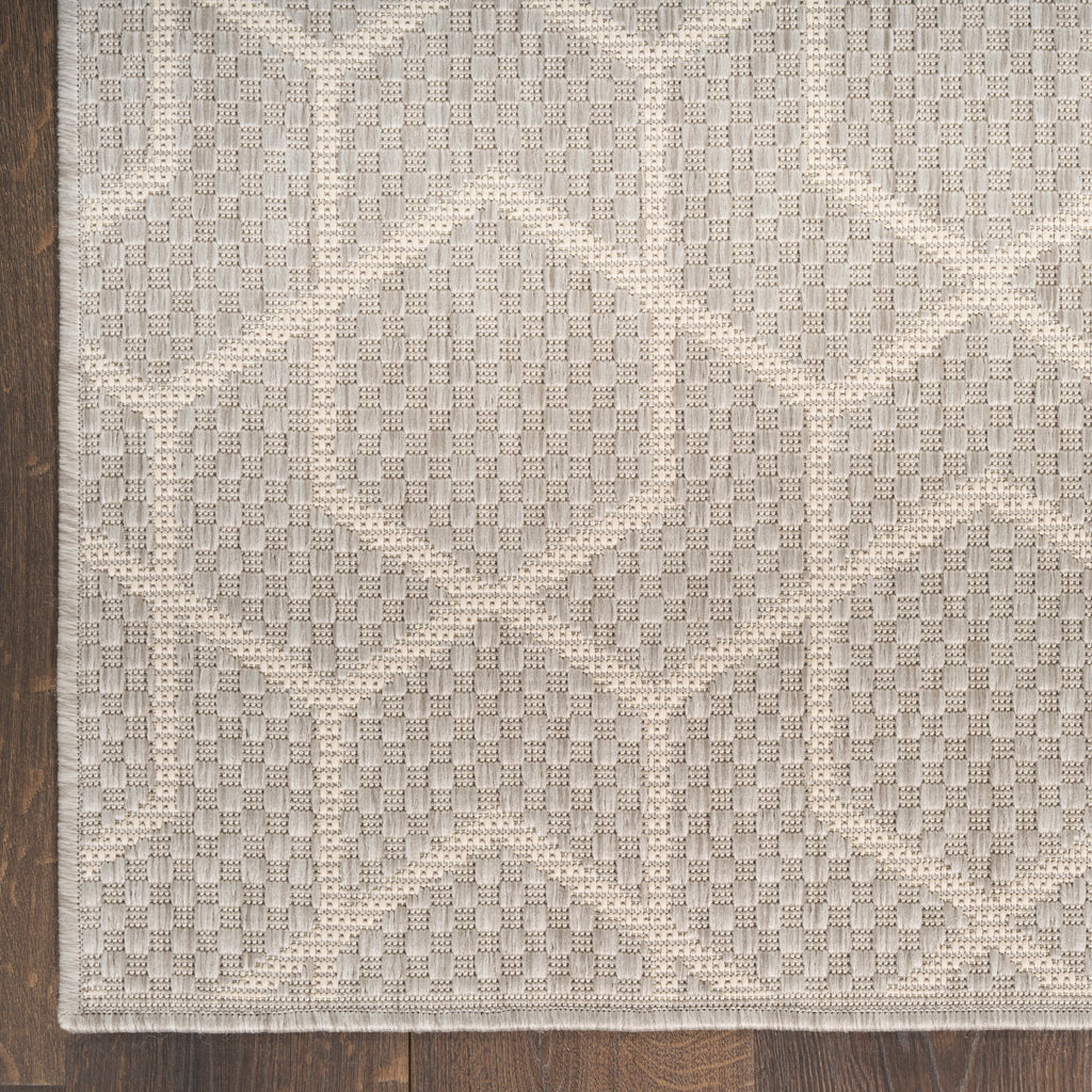 nourison horizon indoor outdoor hoz01 grey rug