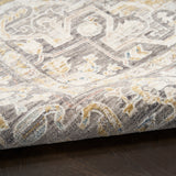 nourison antique fusion anf01 ivory charcoal rug