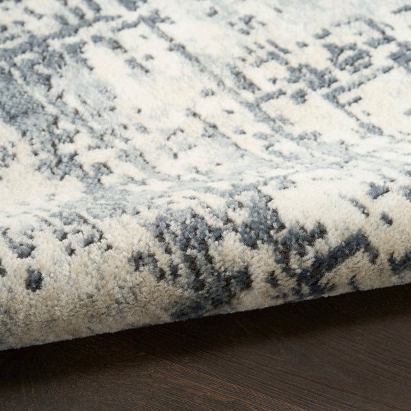 nourison quarry qua17 ivory grey rug