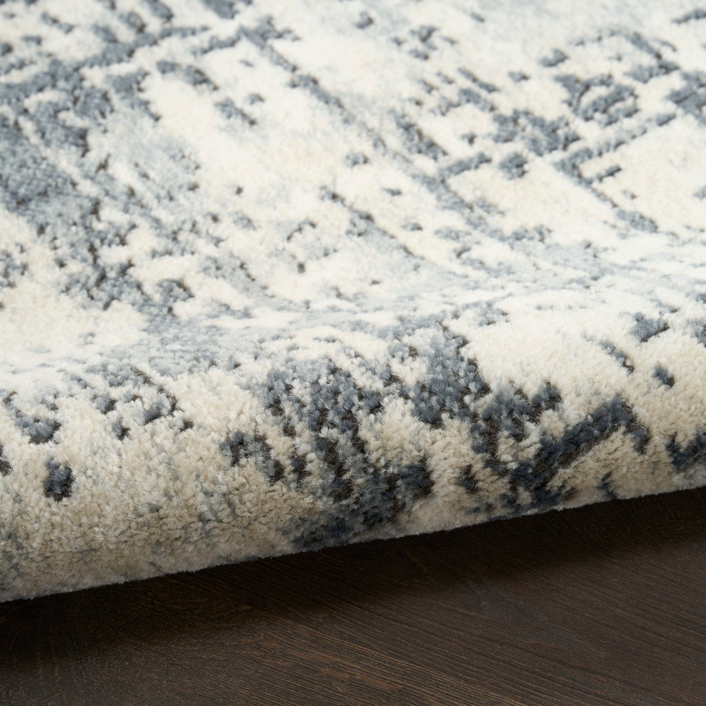 nourison quarry qua17 ivory grey rug
