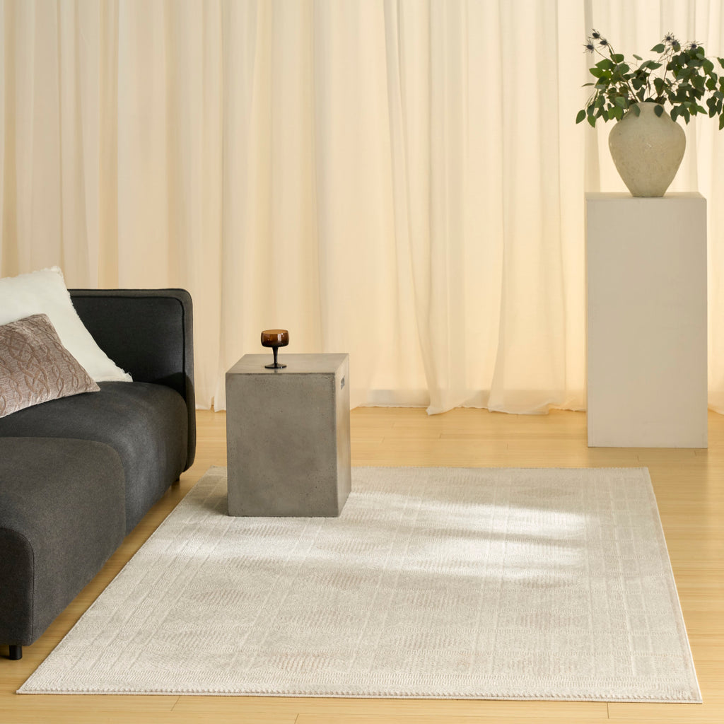 nourison nordic nrc06 ivory beige rug