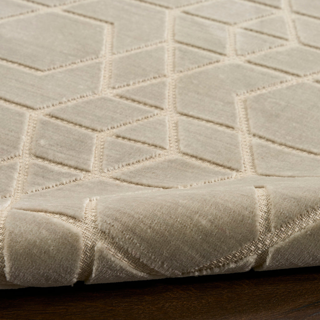 nourison washable charm wch01 silver ivory rug