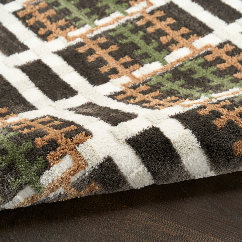 nourison nordic nrc08 charcoal multicolor rug