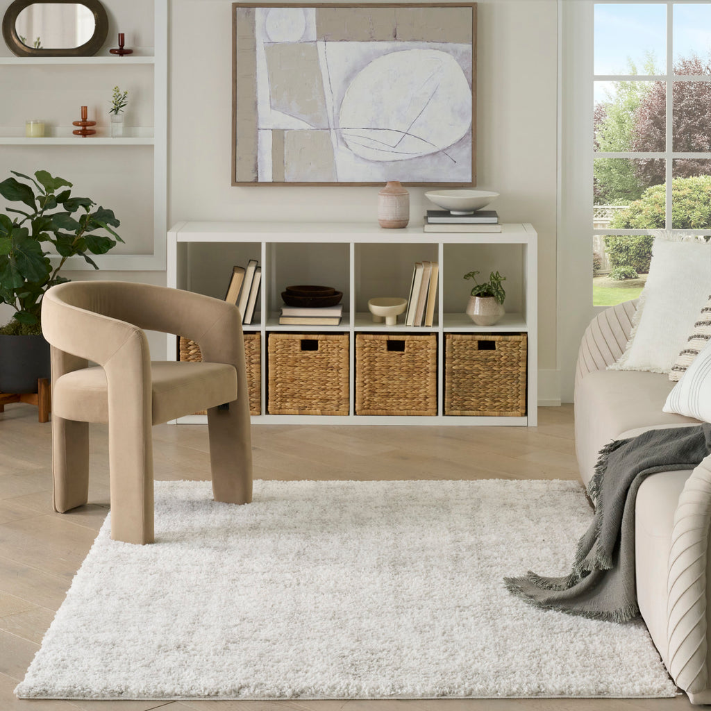 nourison modern shag mmd06 ivory grey rug