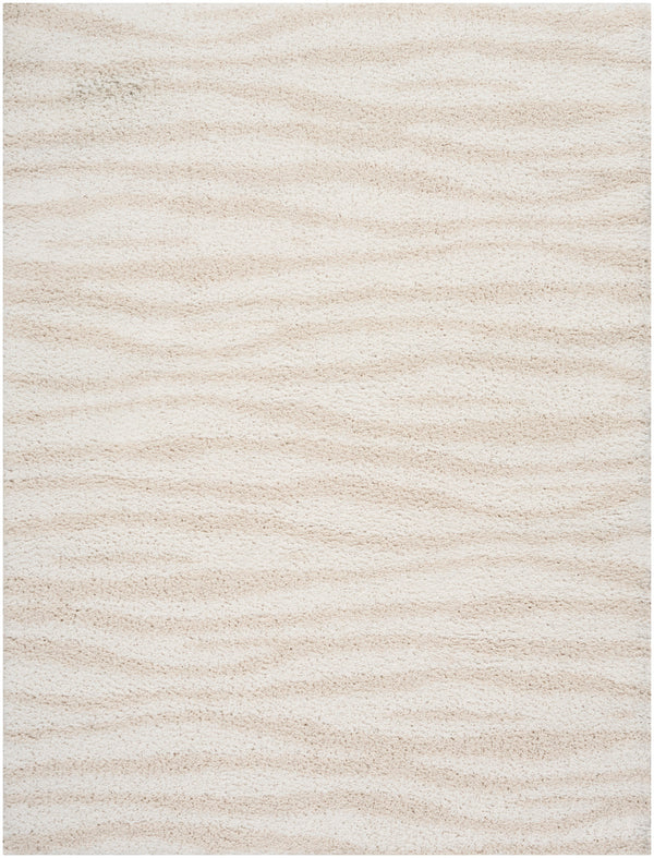 nourison modern shag mmd05 ivory beige rug