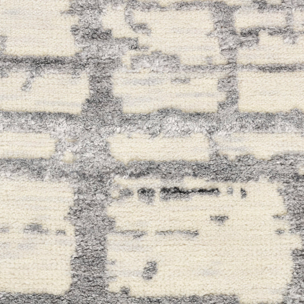 nourison luna lun02 ivory grey rug