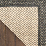 nourison horizon indoor outdoor hoz02 charcoal rug