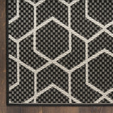 nourison horizon indoor outdoor hoz01 black rug