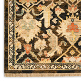 nourison antique bloom anb02 mocha multicolor rug