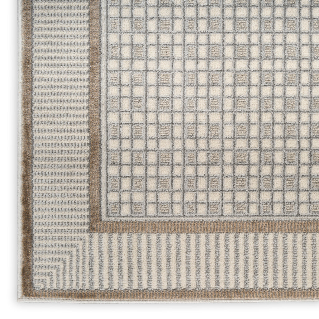 nourison nordic nrc03 ivory grey rug