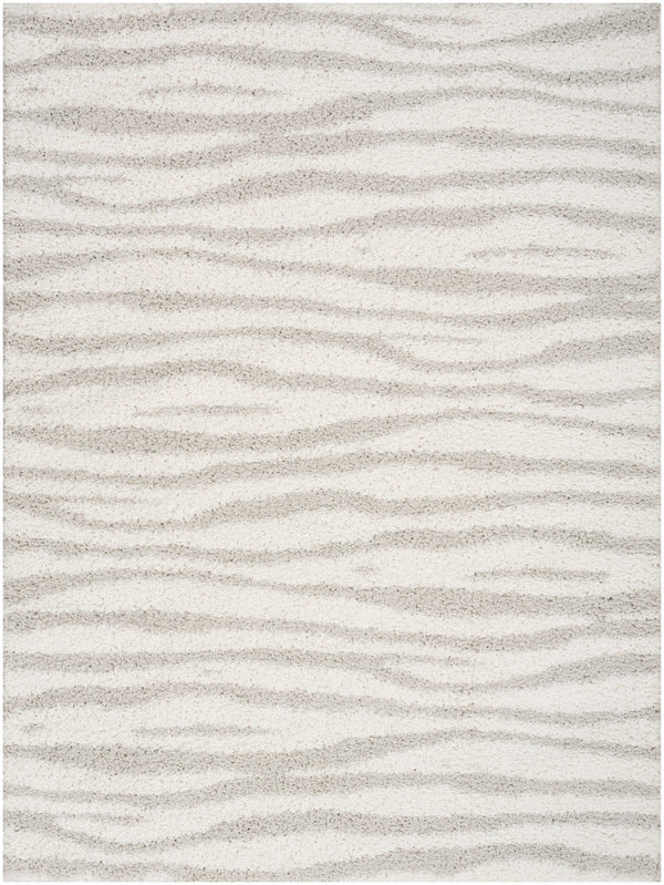nourison modern shag mmd05 ivory grey rug