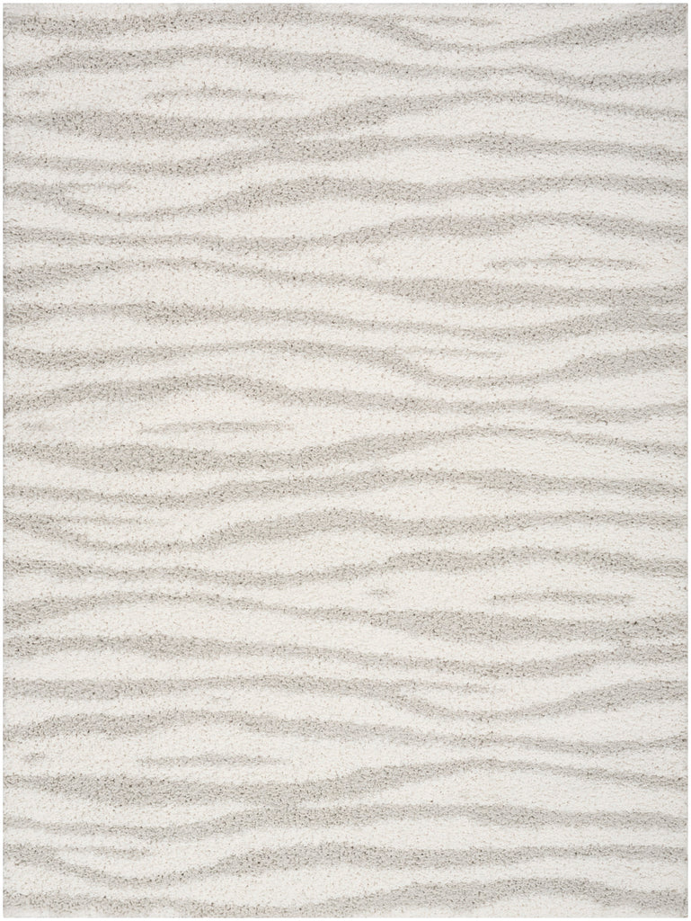 nourison modern shag mmd05 ivory grey rug