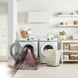 nourison new concept washables sr105 red navy rug