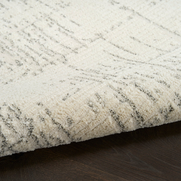 nourison ivory hues ivh01 ivory grey rug