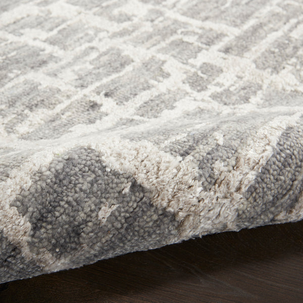 nourison luna lun02 grey silver rug
