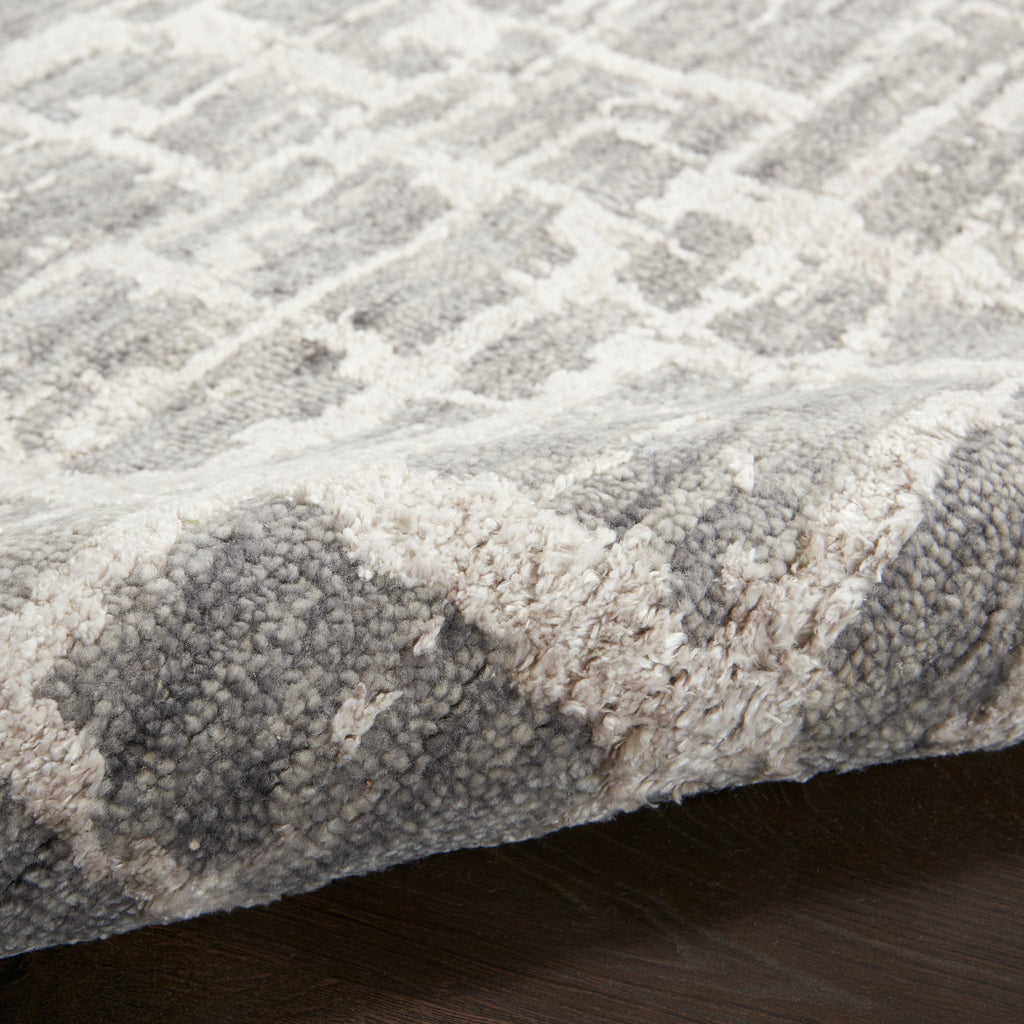 nourison luna lun02 grey silver rug