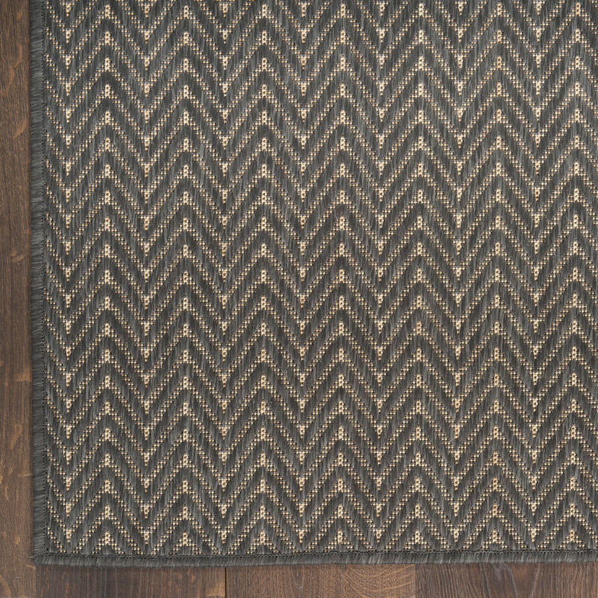 nourison horizon indoor outdoor hoz02 charcoal rug