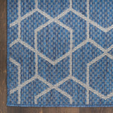 nourison horizon indoor outdoor hoz01 denim rug