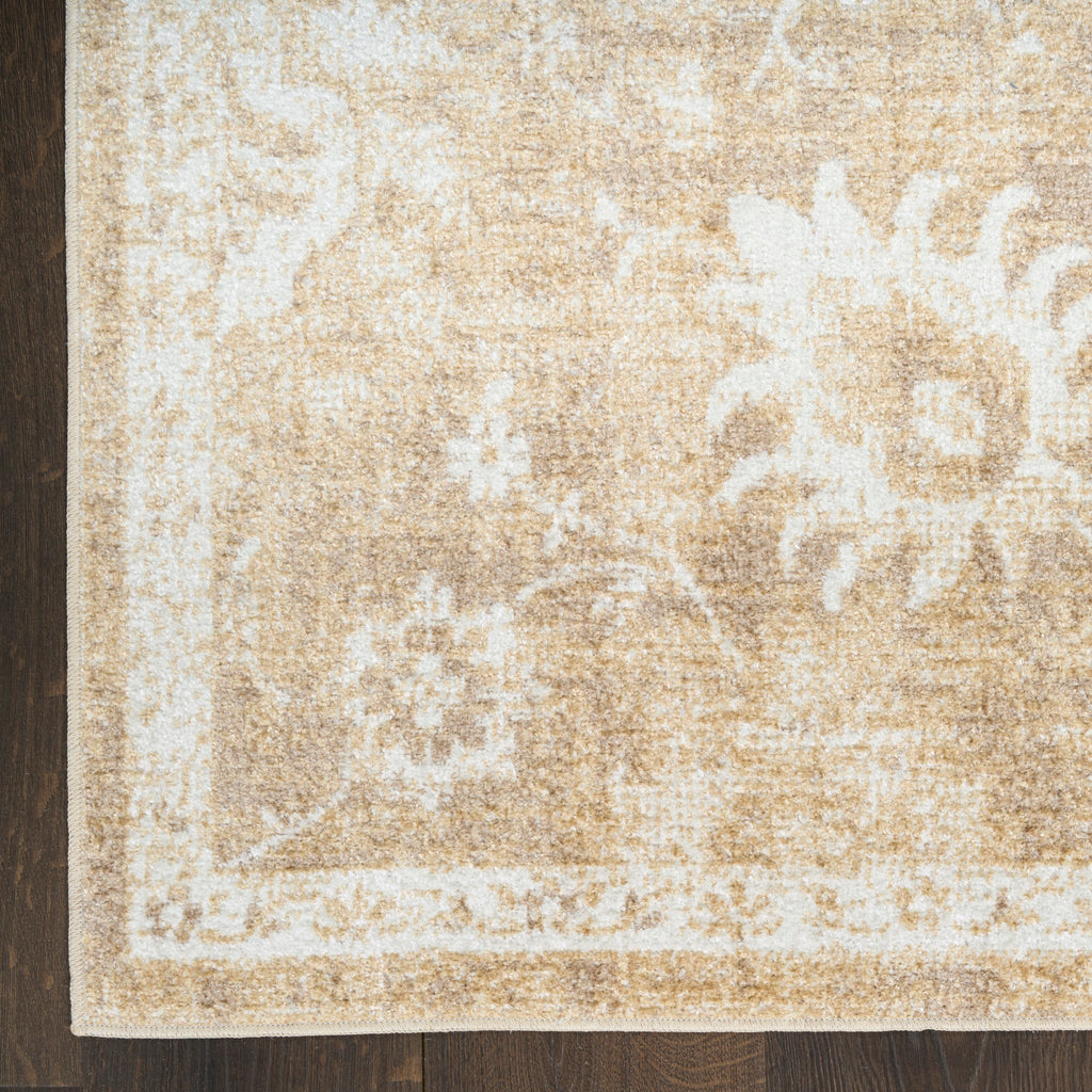 nourison astra machine washable asw19 ivory gold rug